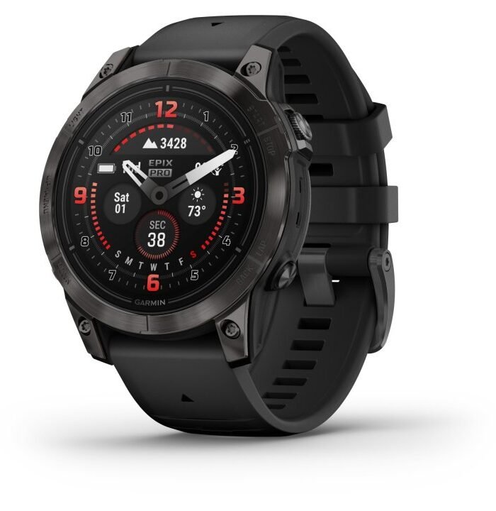Garmin Epix Pro (Gen 2) Sapphire GPS Smartwatch - 47mm - Carbon/Grau