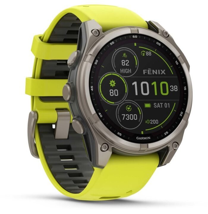 Garmin fenix 8 Sapphire Solar GPS Smartwatch - 47mm - Graphit/Titanium Titan