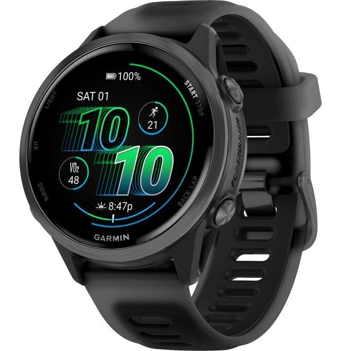 Garmin Forerunner 570 GPS Smartwatch - 47mm - Schwarz/Schiefergrau