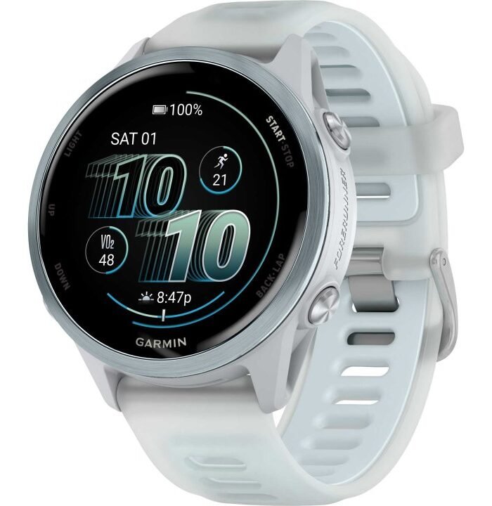 Garmin Forerunner 570 GPS Smartwatch - 42mm - Steinweiss/Cloud Blue