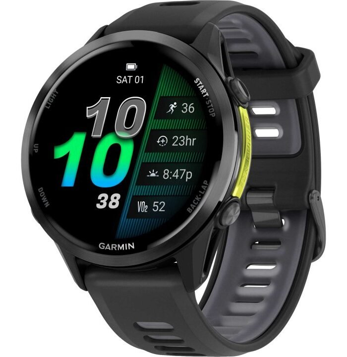 Garmin Forerunner 970 GPS Smartwatch - Schwarz/Carbongrau Titan DLC