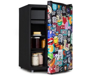 Obsidian 44,5cm 72L Mini Kühlschrank​ Stickerbomb Design