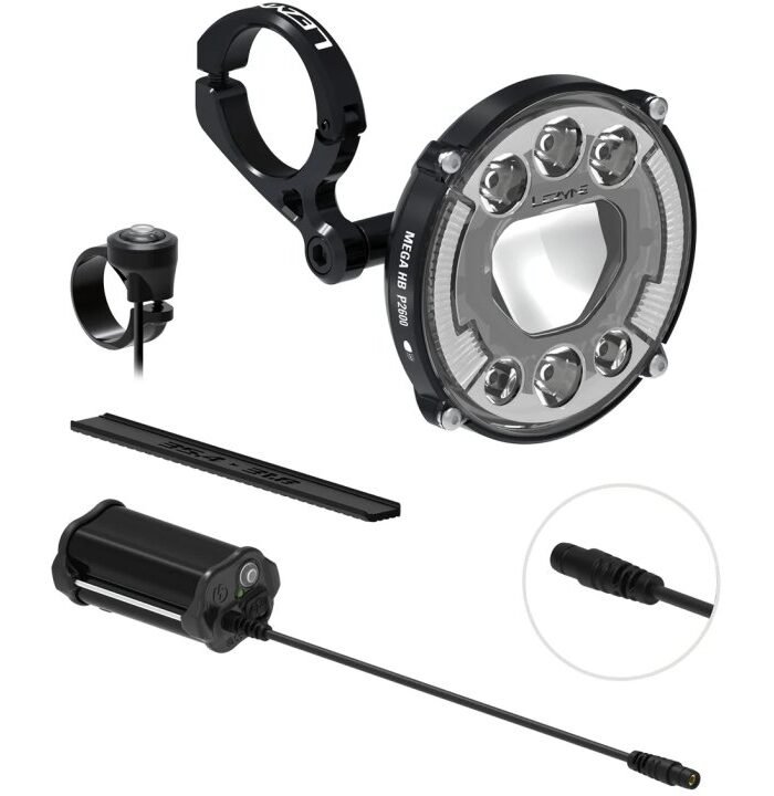 Lezyne Mega HB P2600 StVZO Loaded Kit Frontleuchte & Power Pack XL - schwarz
