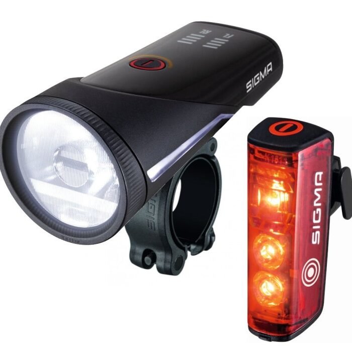 SIGMA Aura 100 Set / Blaze Link - Frontleuchte (Schraubhalterung) + Rückleuchte