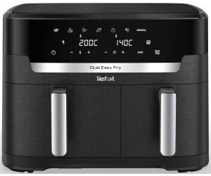 Heißluftfritteuse Dual Easy Fry XXL, 2 Schubladen mit gesamt 11L Kapazität, 7 Programme, MyTefal App